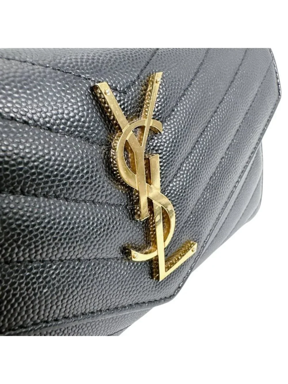 Saint Laurent Cassandra Wallet Button Type Black - Picture 9 of 15